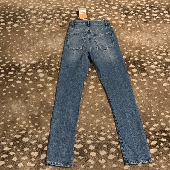 Reformation Liza Ultra High Rise Straight Jeans Malta 24 NWT - Picture 4 of 9